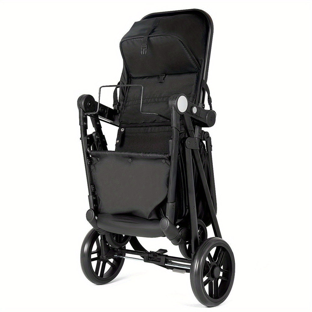 Christmas Multigot 2 in 1 Foldable Baby Stroller Kids Travel Newborn Infant Buggy Pushchair Black