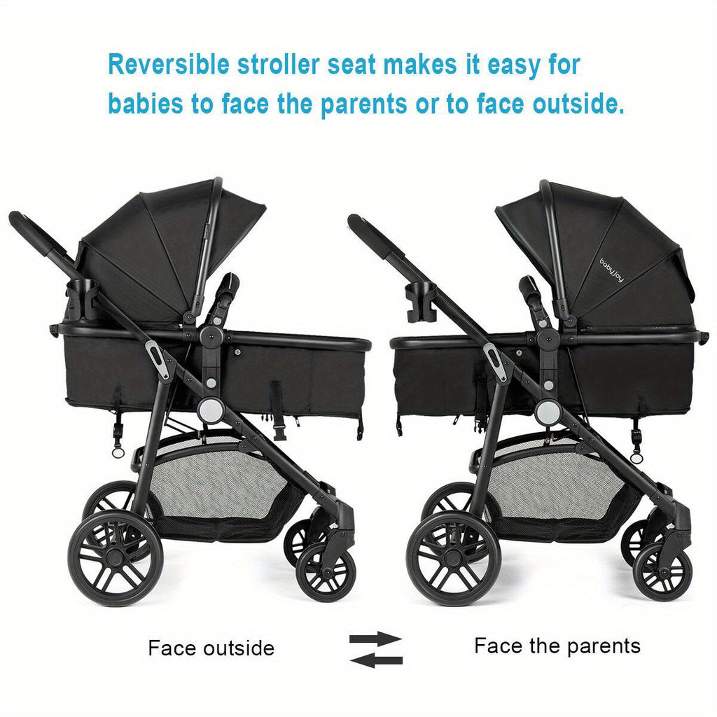 Christmas Multigot 2 in 1 Foldable Baby Stroller Kids Travel Newborn Infant Buggy Pushchair Black