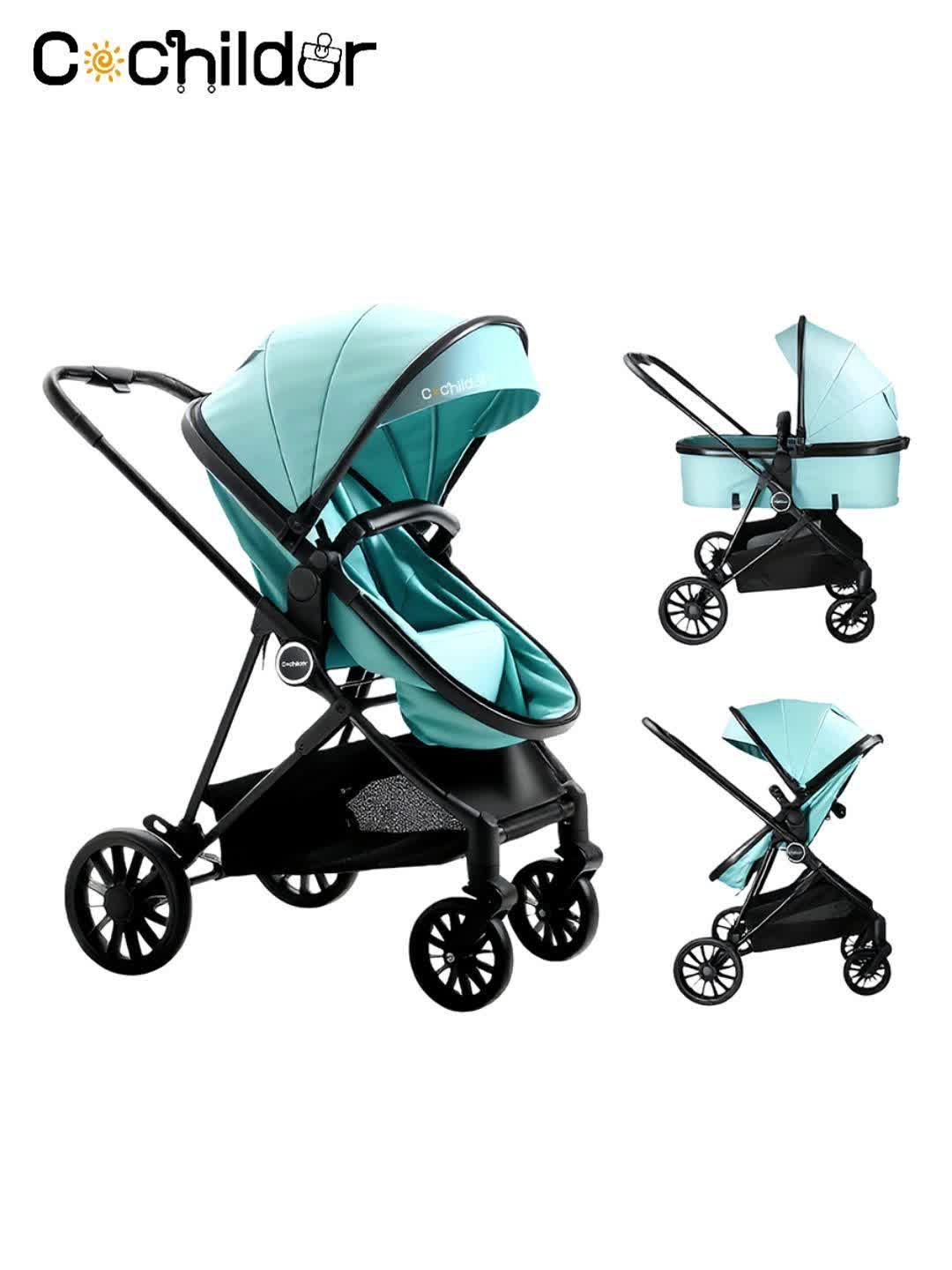 Two Way Baby Stroller, Mother Travel Good Helper, Supermarket Shopping, Baby Stroller Suitable for Spring Festival, Mother'S Day Gifts
