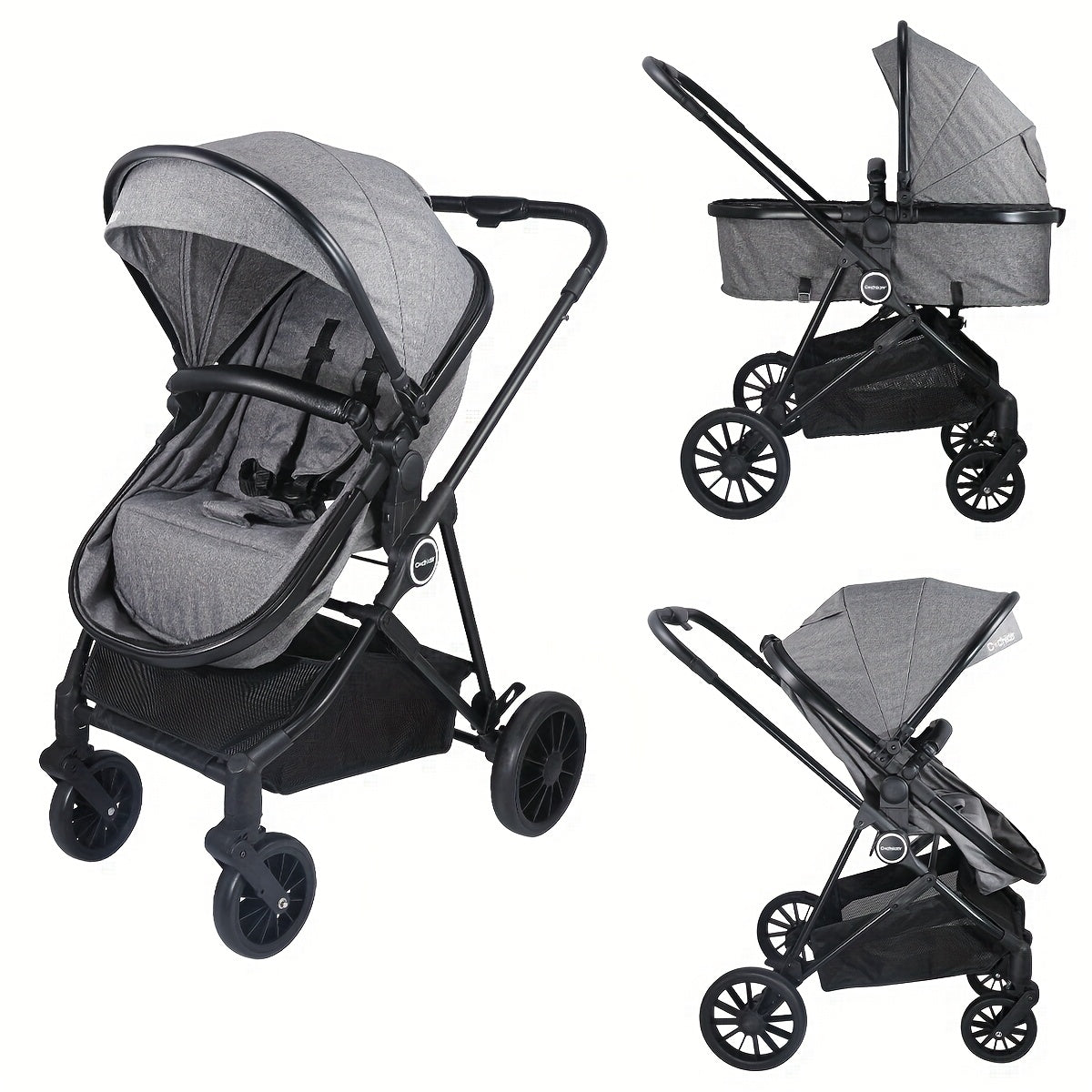 Two Way Baby Stroller, Mother Travel Good Helper, Supermarket Shopping, Baby Stroller Suitable for Spring Festival, Mother'S Day Gifts