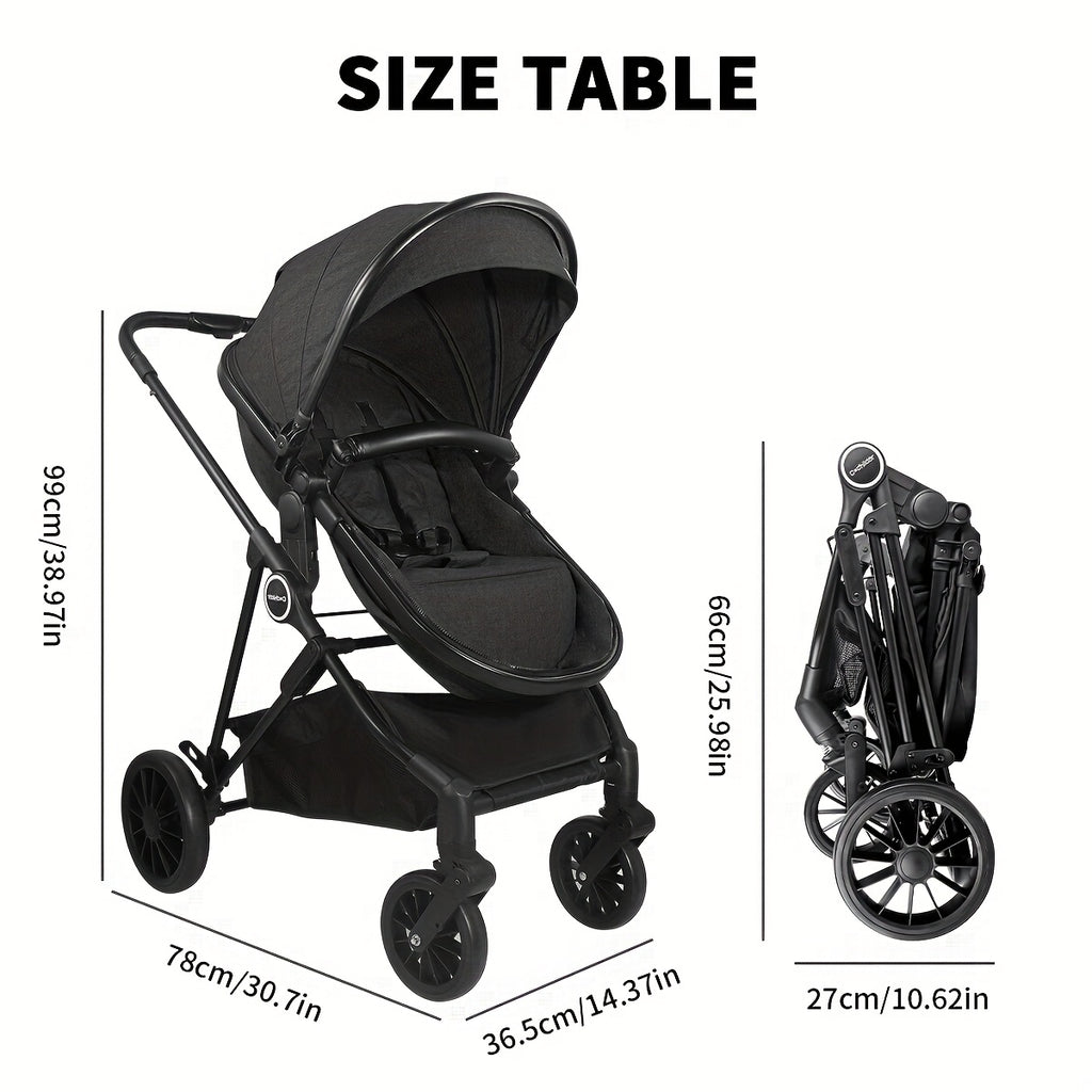 Two Way Baby Stroller, Mother Travel Good Helper, Supermarket Shopping, Baby Stroller Suitable for Spring Festival, Mother'S Day Gifts