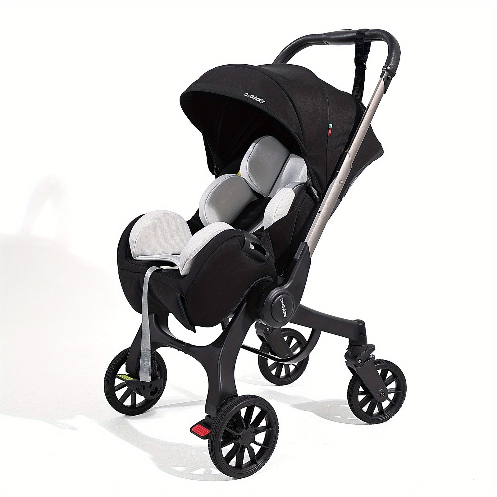 Travel Baby Stroller, Foldable and Bidirectional, Adjustable Sunshade Roof, Metal Frame and Comfortable Fabric- Multiple Colors Available (Black\u002F Pink\u002F Green)